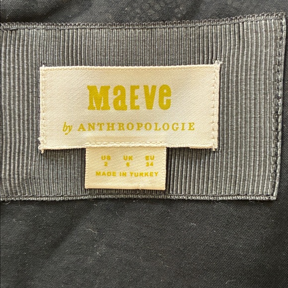 Anthropologie Maeve Embroidered Lace Mini Dress Long Sleeves Cocktail Sz 2 - Picture 2 of 7